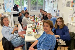 Repas convivial partagé avec les professeurs de l'école Maurice Albe-Les Barris